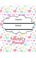 Teachers Planner: An Academic Year Weekly and Monthly Undated Academic Lesson Planner and Record Book with Blank Calendars for Teaching and Management