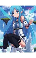 Sketchbook Plus: Sexy Anime Girls: 100 Large High Quality Sketch Pages (Asuna Alo)