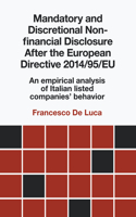 Mandatory and Discretional Non-Financial Disclosure After the European Directive 2014/95/Eu