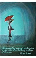 Dancing in the Rain - Lined Notebook with Margins