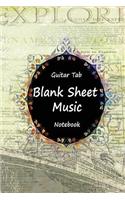 Guitar Tab Blank Sheet Music Notebook
