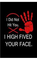 I Did Not Hit You. I High Fived Your Face.