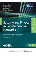 Security and Privacy in Communication Networks