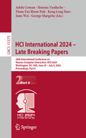 Hci International 2024 - Late Breaking Papers