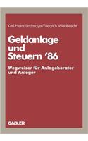 Geldanlage und Steuern ’86