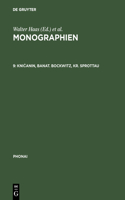 Monographien, 9, Knicanin, Banat. Bockwitz, Kr. Sprottau
