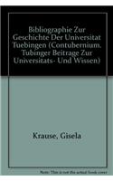 Bibliographie Zur Geschichte Der Universitat Tubingen