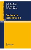 Séminaire de Probabilités XIII