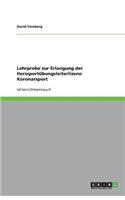 Lehrprobe zur Erlangung der Herzsportübungsleiterlizenz: Koronarsport