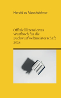 Offiziell lizensiertes Wurfbuch für die Buchwurfweltmeisterschaft 2024