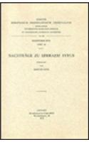 Nachträge zu Ephraem Syrus: V.(160 Corpus Scriptorum Christianorum Orientalium, Scriptores Syri)