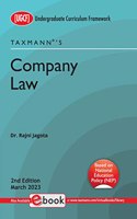 Taxmann's Company Law â€“ Updated, concise & clear study material provided in a compact manner with case laws, illustrations, practical problems under NEP, etc., for B.Com. | UGCF