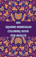 100 Square Mandalas Coloring Book For Adults