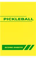 Pickleball Score Sheets