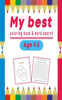 My best coloring book & word search Age 4-8