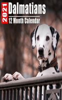 Calendar 2021 Dalmatians: Cute Dalmatian Photos Monthly Mini Calendar With Inspirational Quotes each Month