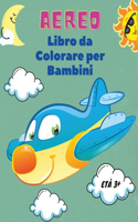 Aereo Libro da Colorare per Bambini età 3+