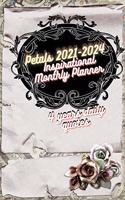 Petals 2021-2024 Inspirational Monthly Planner 4 years daily quotes