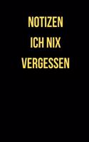 Notizen Ich Nix Vergessen