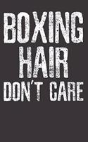 Boxing Hair Fist Fighting Notebook Journal