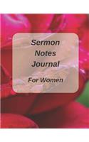 Sermon Notes Journal for Women