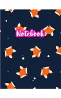 Notebook: Cute Blank Lined Journal Large 8.5 x 11 Matte Cover Design with Ruled White Paper Interior (Perfect for School Notes, Girls and Boys Diary, Kids Wri