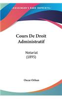 Cours De Droit Administratif