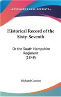 Historical Record of the Sixty-Seventh