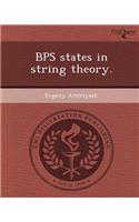 Bps States in String Theory