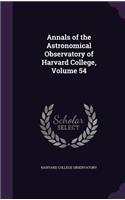 Annals of the Astronomical Observatory of Harvard College, Volume 54