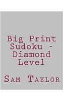Big Print Sudoku - Diamond Level: Fun, Large Grid Sudoku Puzzles(English)