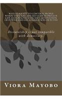 Why it is Easy to Control People When They Are Afraid-Same in Private Life As in Politics-Trump's Motivation of Power and His Admiration of Putin: Everything we see, everything that affect us negatively, is indicative of bad Policy(English)