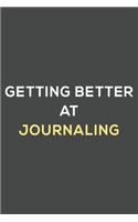 getting better at journaling