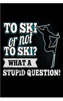 To Ski or not To Ski? What A Stupid Question!