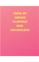 Maid of Honor Planner and Organizer: Wedding To-Do List and Task Tracker Contents: 8.5 x 11 inches 110 high quality white pages and a matte cover