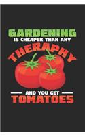 Gardening Tomatoes: 6x9 Gardening - blank with numbers paper - notebook - notes