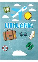 Lithuania: Travel Journal Notebook 120 Pages lined 6x9 Vacation Trip Planner Travel Diary Farewell Gift Holiday Planner