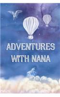Adventures with Nana: Adventure Journal, Child Diary, Sky Blue Celestial Cover with Cloud Theme