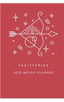 Sagittarius 2020 Weekly Planner (Red)