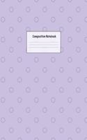 Composition Notebook: Wide Ruled Lined Paper: Large Size 8.5x11 Inches, 110 pages. Notebook Journal: Purple Circles Book Workbook for Preschoolers Students Teens Adults f