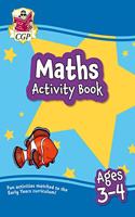 Maths Activity Book for Ages 3-4 (Preschool): (CGP Preschool Activity Books and Cards)