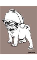 Sketchbook: Dog Pug Sketchbook for who love dog, drawing and write in 110 Pages of 8.5"x11" Blank Paper(2 Sketchbook Dog Pug)