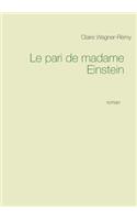 pari de madame Einstein