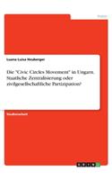 Die Civic Circles Movement in Ungarn. Staatliche Zentralisierung oder zivilgesellschaftliche Partizipation?