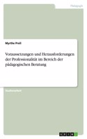 Voraussetzungen und Herausforderungen der Professionalität im Bereich der pädagogischen Beratung