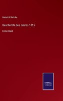 Geschichte des Jahres 1815