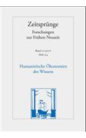 Humanistische Okonomien Des Wissens