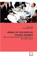 Hiring of Teachers by School Boards
