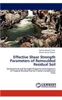 Effective Shear Strength Parameters of Remoulded Residual Soil