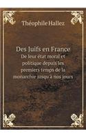 Des Juifs En France de Leur État Moral Et Politique Depuis Les Premiers Temps de la Monarchie Jusqu'à Nos Jours